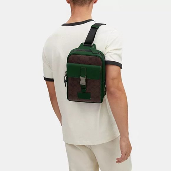 🥰 Track Pack In Colorblock Signature Canvas - Picture 3 of 7